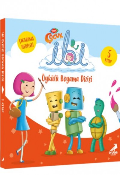 İbi Öykülü Boyama Dizisi (5 Kitap Takım) Çıkartma Hediyeli