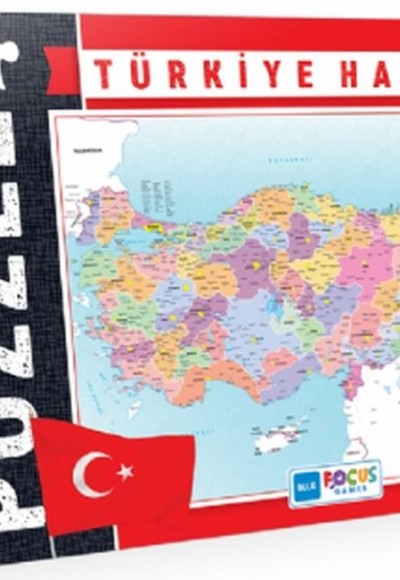 Blue Focus Türkiye Haritası - Puzzle 200 Parça