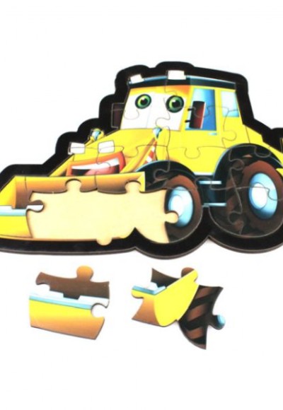 Dozer Puzzle - Ahşap