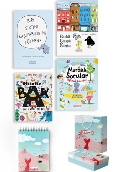 Ketebe Çocuk Set 3 (4 Kitap Takım + Çanta Kutu ve Defter Hediyeli)