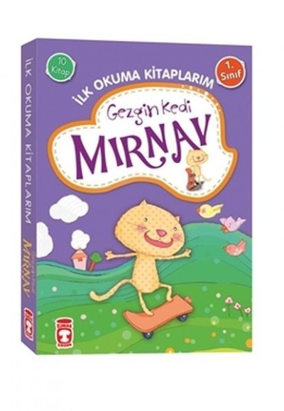 Gezgin Kedi Mırnav - İlk Okuma Kitaplarım Set (10 Kitap Takım)