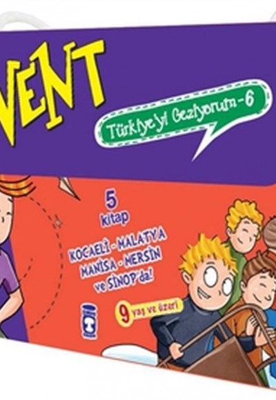 Levent Türkiye'yi Geziyorum - 6 (5 Kitap Takım)