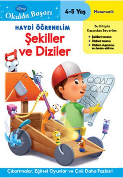 Okulda Başarı 01 - Haydi Öğrenelim Şekiller ve Diziler (4-5 Yaş)