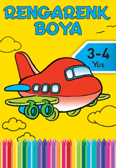 Rengarenk Boya -1 / 3-4 Yaş Sarı Kitap