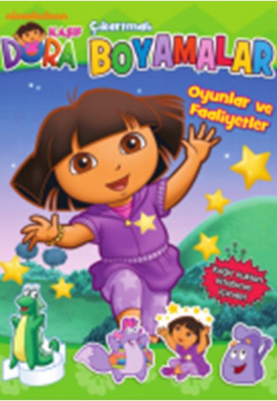 Dora Çıkartmalı Boyamalar Oyunlar ve Faaliyetler