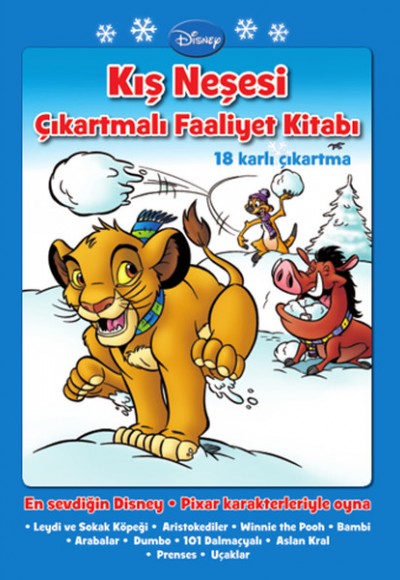 Disney Kış Neşesi Çıkartmalı Faaliyet