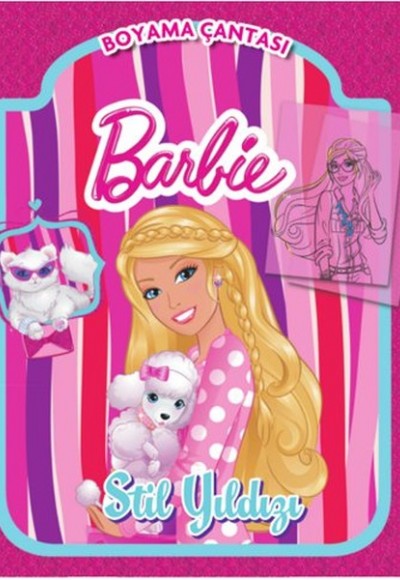 Barbie Stil Yıldızı Boyama Çantası