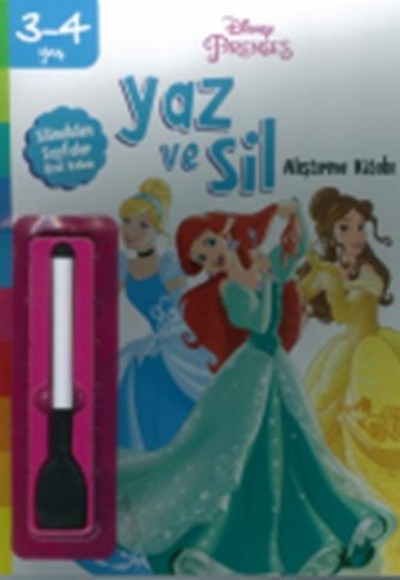 Disney 3-4 Yaş Yaz ve Sil Prenses