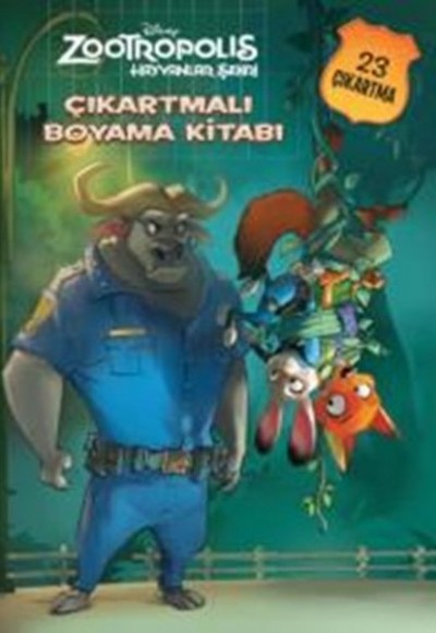 Disney Zootropolis Hayvanlar Çıkartmalı Boyama Kitabı