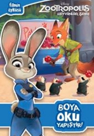 Disney Zootropolis Hayvanlar Şehri Boya Oku Yapıştır