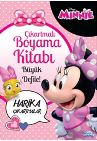 Disney Minnie Çıkartmalı Boyama Kitabı Büyük Defile!