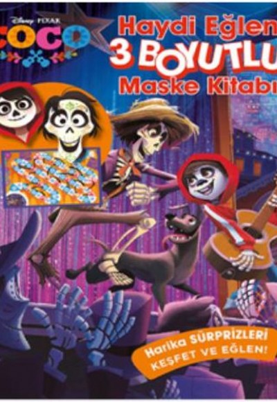 Disney Coco Haydi Eğlen 3 Boyutlu Maske Kitabı