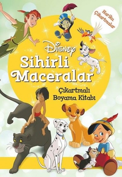 Disney Sihirli Maceralar Çıkartmalı Boyama Kitabı