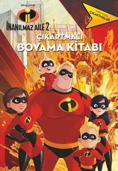 İnanılmaz Aile 2-Çıkartmalı Boyama Kitabı