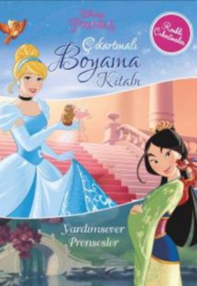 Disney Prenses Çıkartmalı Boyama Kitabı Yardımsever Prensesler