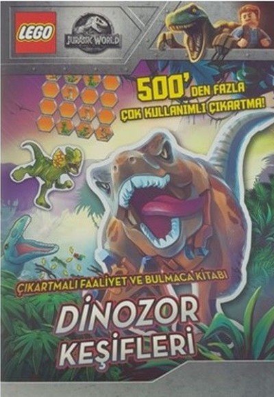 Lego Jurassic World-Dinozor Keşifleri-Çıkartmalı Faaliyet ve Bulmaca Kitabı