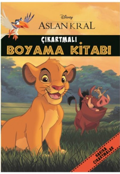 Disney - Aslan Kral Çıkartmalı Boyama Kitabı