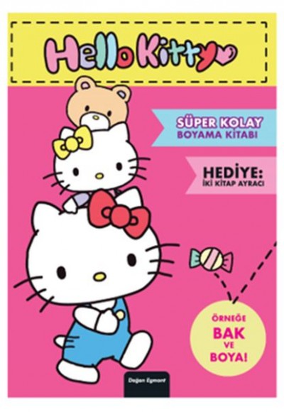 Hello Kitty Süper Kolay Boyama Kitabı