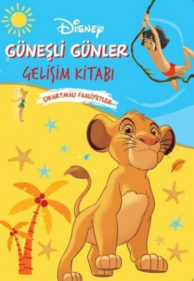 Disney Güneşli Günler Gelişim Kitabı Çıkartmalı Faaliyetler