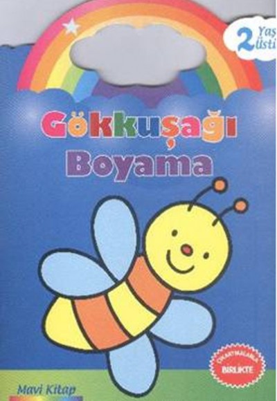 Gökkuşağı Boyama Mavi Kitap