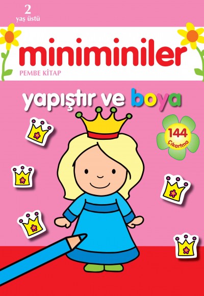 Miniminiler Yapıştır ve Boya (Pembe)