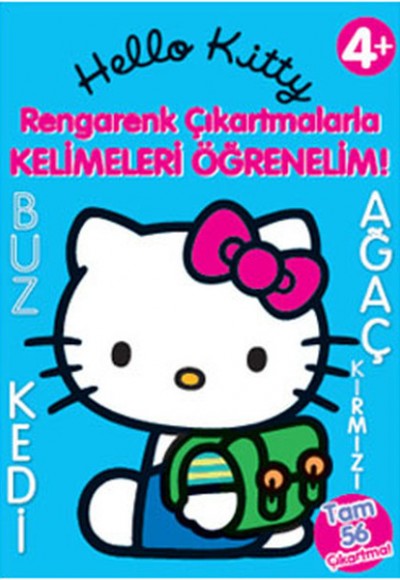 Hello Kitty Rengarenk Çıkartmalarla Kelimeleri Öğrenelim