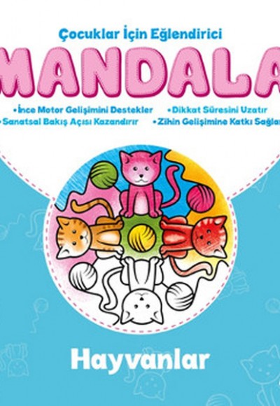 Çocuklar İçin Eğlendirici Mandala - Hayvanlar