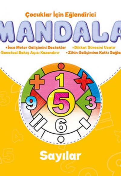Çocuklar İçin Eğlendirici Mandala - Sayılar