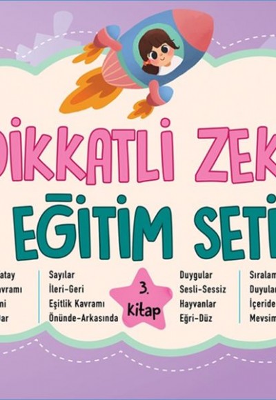 Dikkatli Zekâ Eğitim Seti 3. Kitap (4 Yaş)