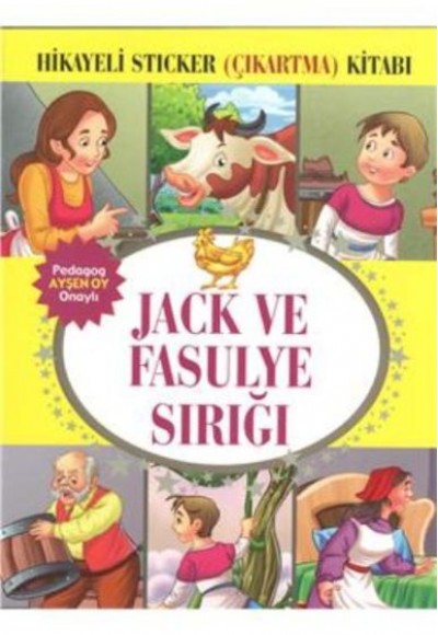 Jack ve Fasulye Sırığı Hikayeli Sticker Çıkartma Kitabı