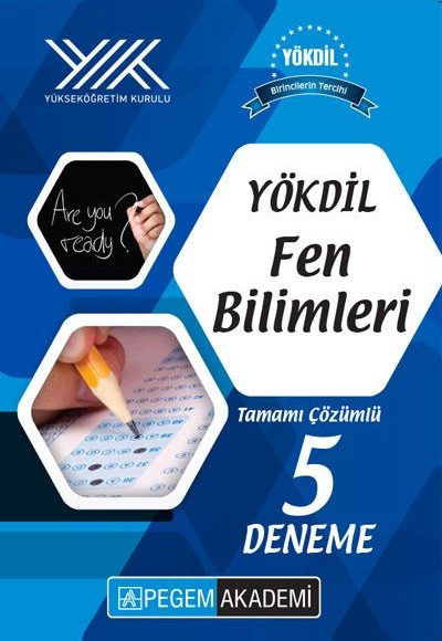 Pegem YÖKDİL Fen Bilimleri Tamamı Çözümlü 5 Deneme