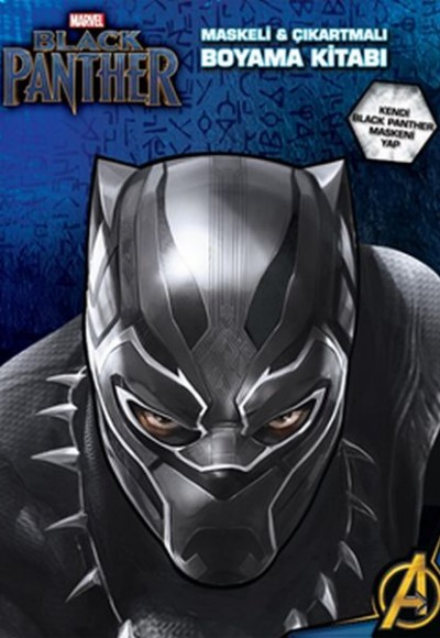 Marvel Black Panther Maskeli ve Çıkartmalı Boyama Kitabı