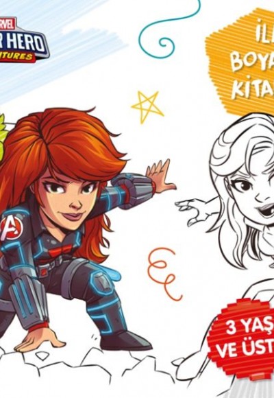 İlk Boyama Kitabım Black Widow - Marvel Super Hero Adventures