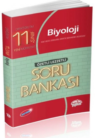 Editör 11. Sınıf Biyoloji Özetli Lezzetli Soru Bankası (Yeni)