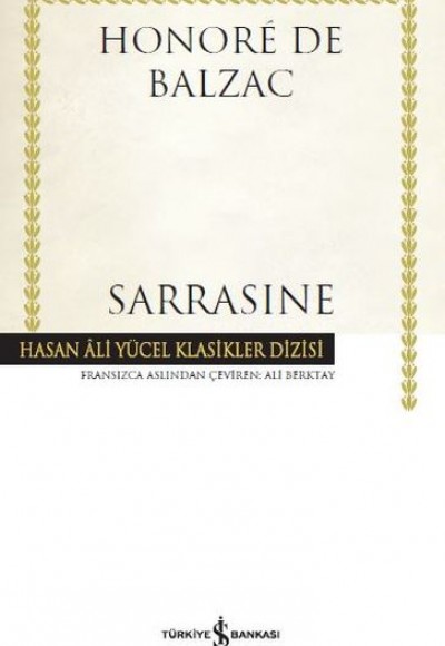 Sarrasine - Hasan Ali Yücel Klasikleri (Ciltli)