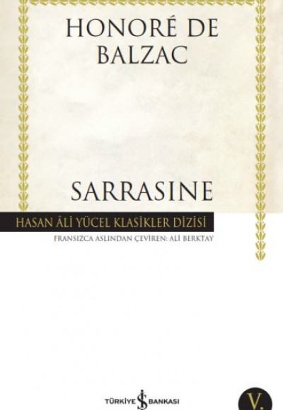 Sarrasine - Hasan Ali Yücel Klasikleri