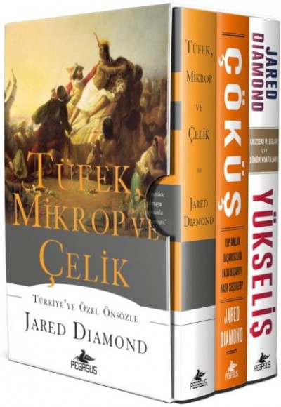 Jared Diamond Seti - 3 Kitap Takım - Tüfek Mikrop ve Çelik Üçlemesi - Ciltsiz