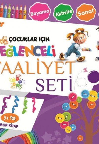 Eğlenceli Faaliyet Seti - Mor Kitap - 5+ Yaş