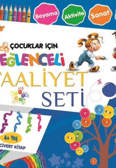 Eğlenceli Faaliyet Seti - Lacivert Kitap - 4+ Yaş