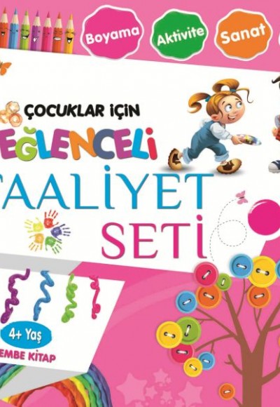 Eğlenceli Faaliyet Seti - Pembe Kitap - 4+ Yaş