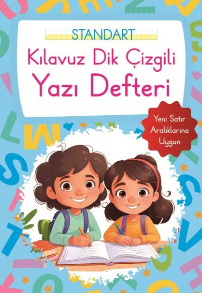 Kılavuz Dik Çizgili Yazı Defteri Büyük Boy - Mavi