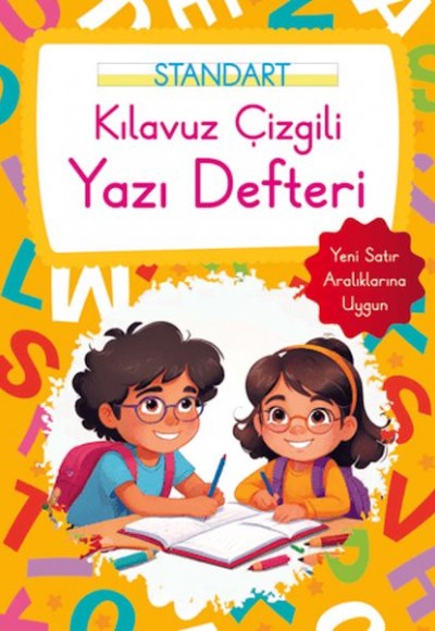 Kılavuz Çizgili Yazı Defteri Büyük Boy - Turuncu