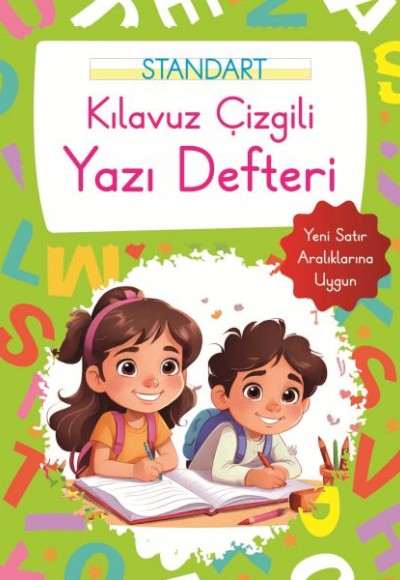 Kılavuz Çizgili Yazı Defteri Büyük Boy - Yeşil