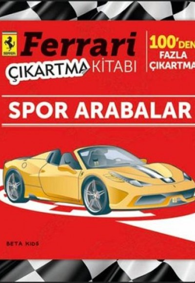 Ferrari Çıkartma Kitabı - Spor Arabalar