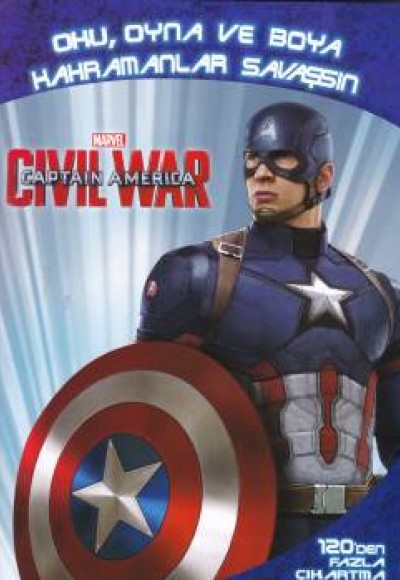 Marvel Captain America Civil War Oku Oyna ve Boya Kahramanlar Savaşsın