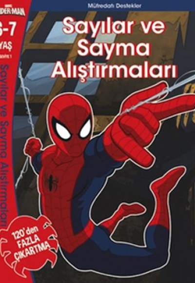 Marvel Spider-Man Sayılar ve Sayma Alıştırmaları 6- 7 Yaş