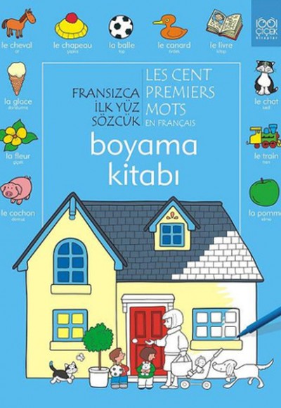 Fransızca İlk Yüz Sözcük Boyama Kitabı