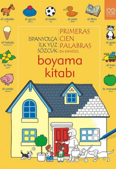 İspanyolca İlk Yüz Sözcük Boyama Kitabı