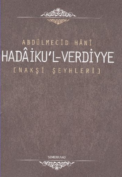 Hadaiku'l-Verdiyye / Nakşi Şeyhleri