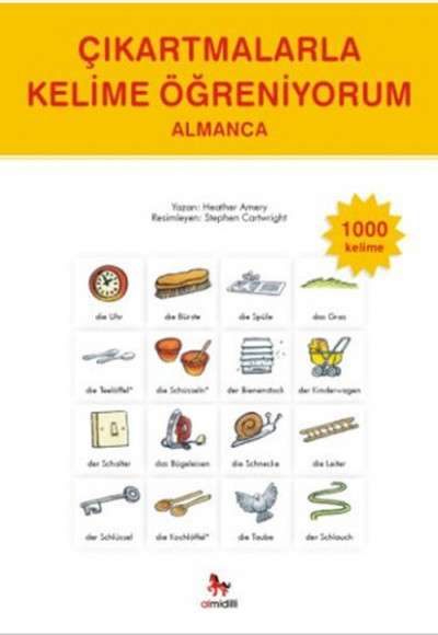 Çıkartmalarla Kelime Öğreniyorum - Almanca 1000 Kelime